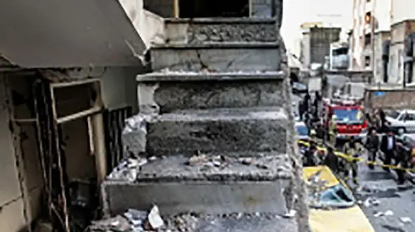 یک واحد تجاری در مراغه منفجر شد