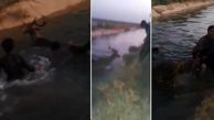 اقدام زشت با گوزن زرد ایرانی که در کانال آب پارک ملی دز گرفتار شده بود + فیلم و عکس