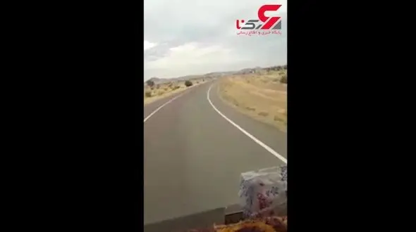 خط‌ کشی عجیب و غریب جاده قلعه گنج + فیلم 