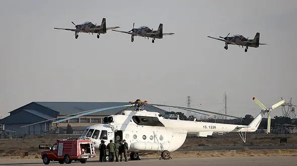 نمایش هوایی سپاه به مناسبت راهپیمایی ۲۲ بهمن +عکس