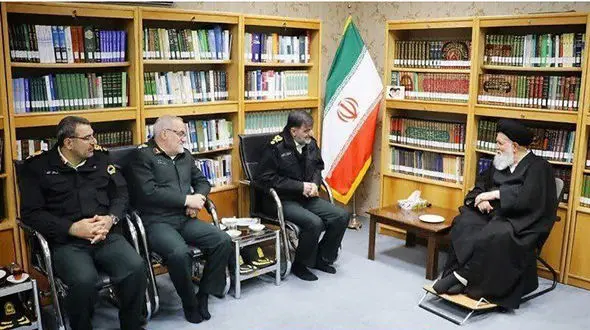 دیدار سردار رادان با امام جمعه مشهد