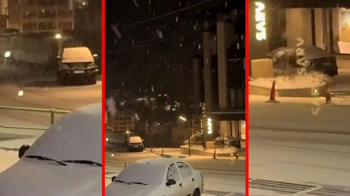 فیلم بارش برف در شمشک تهران