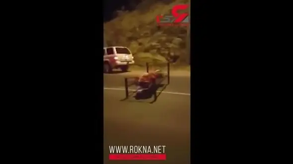 این جنازه چرا در وسط جاده رها شده بود؟! + فیلم