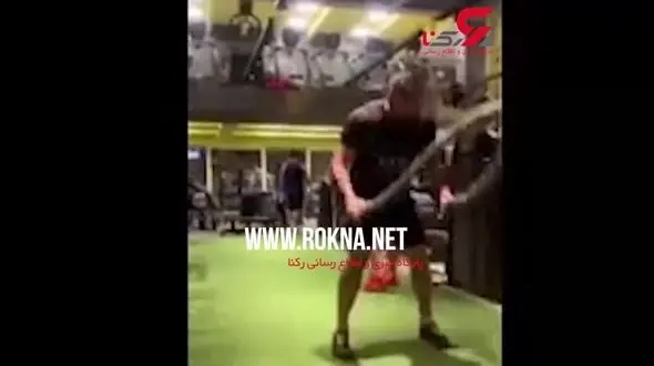 تمرین اختصاصی امیر علی‌اکبری،به همراه رپر معروف+فیلم