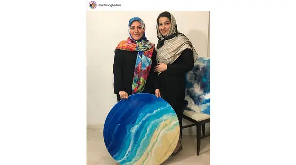 تابلو نقاشی که مجری معروف زن خرید +عکس