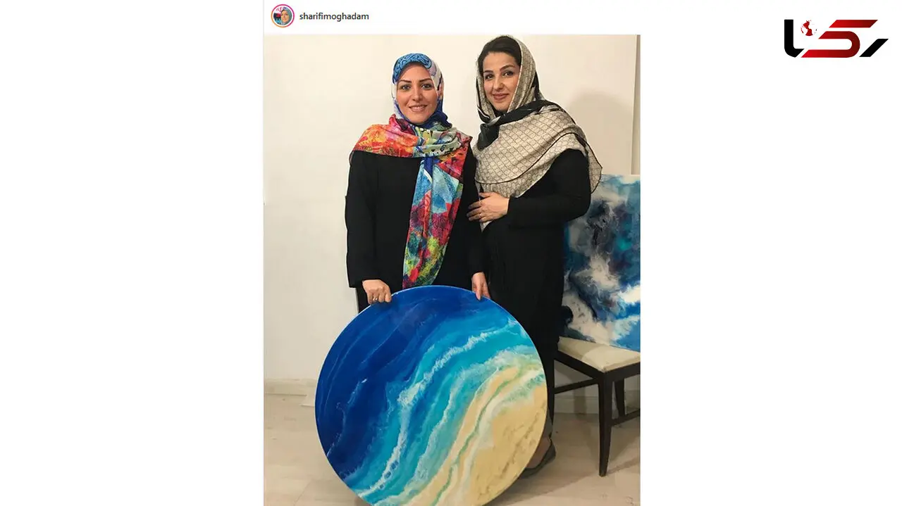 تابلو نقاشی که مجری معروف زن خرید +عکس