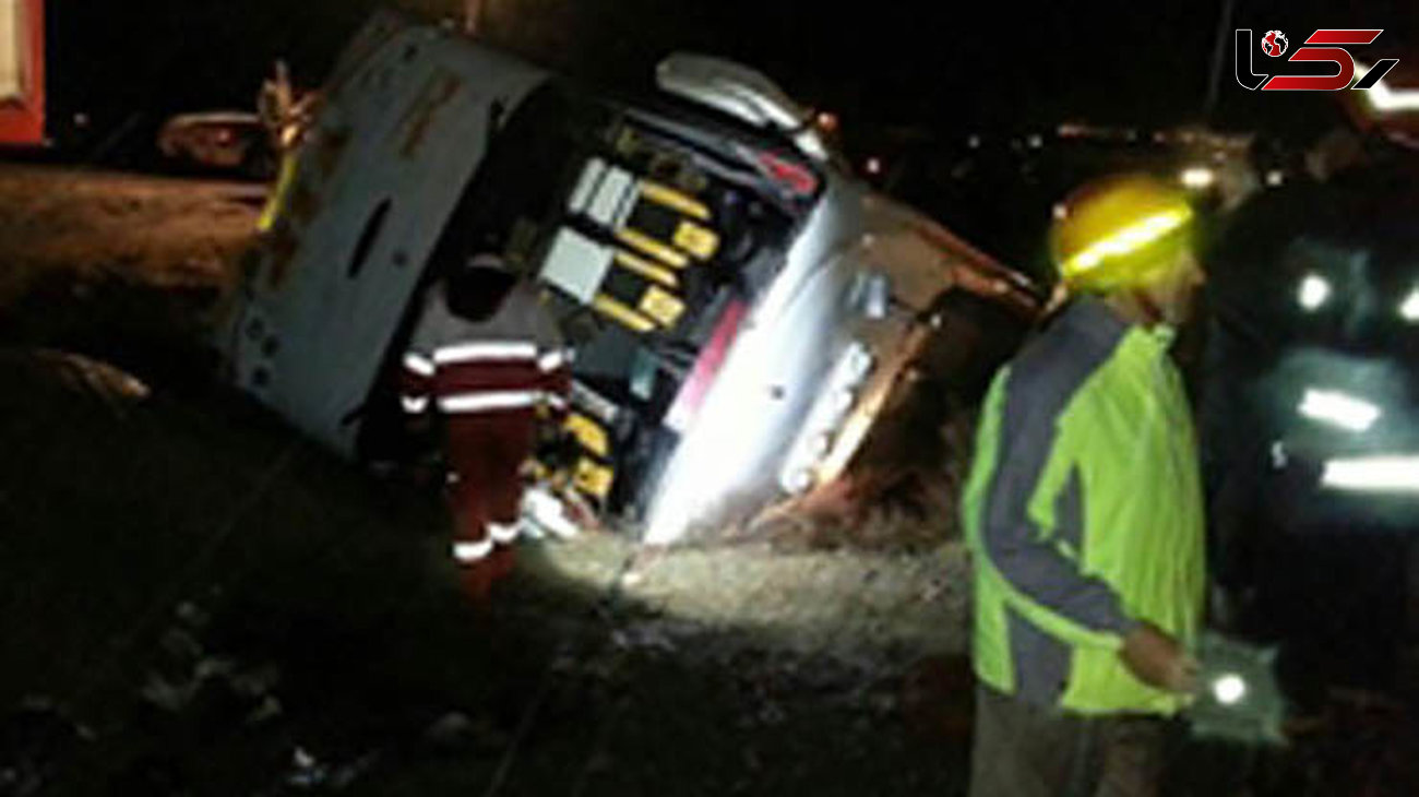  تصادف اتوبوس با پژو، ۲ کشته و 43 مجروح برجا گذاشت 