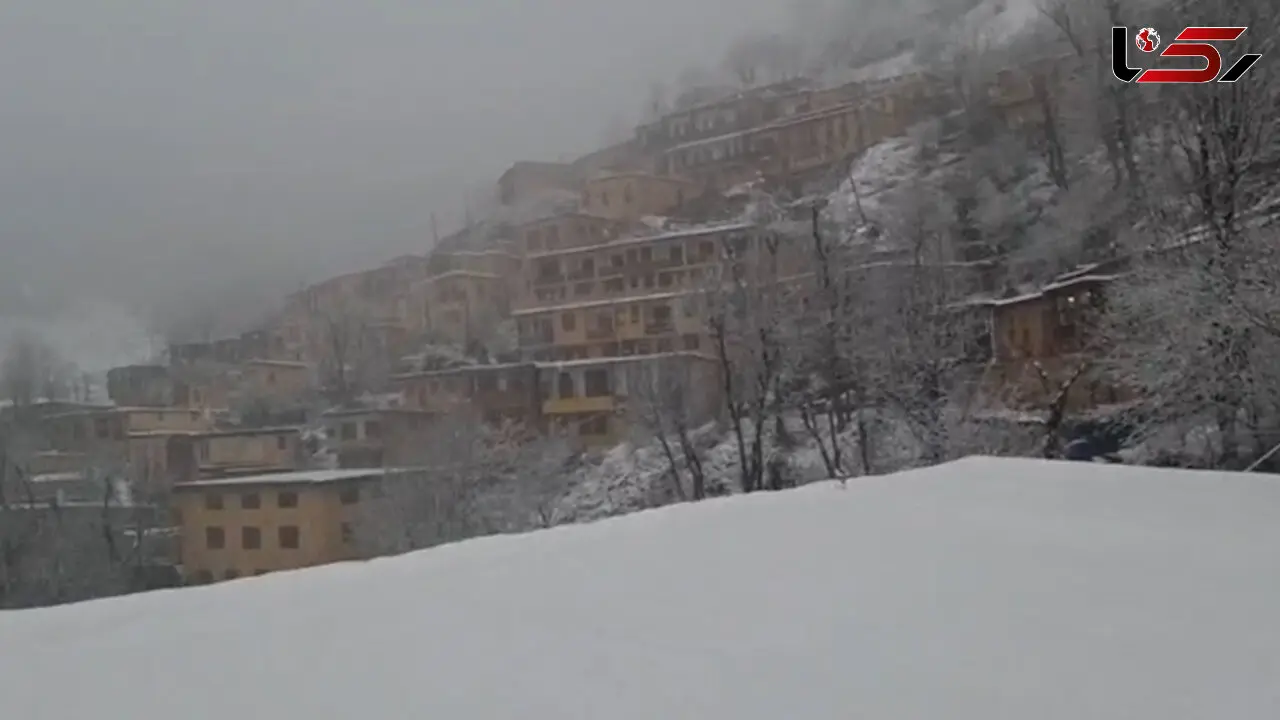 فیلم بارش زیبای برف در ماسوله گیلان