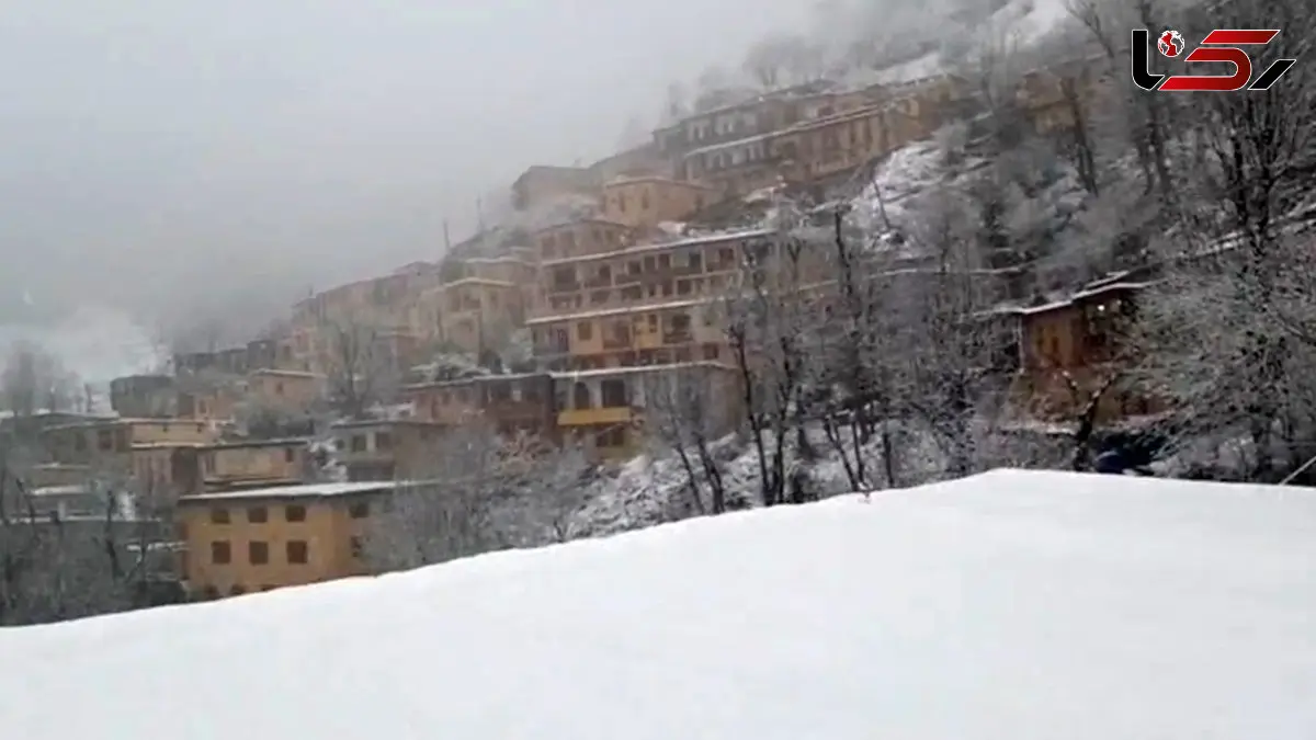 فیلم بارش زیبای برف در ماسوله گیلان