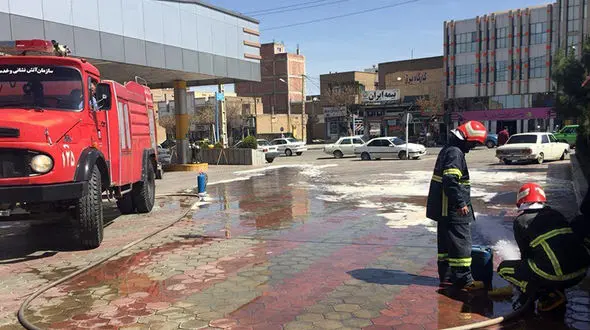 فوری / خطر انفجار  تانکر سی هزار لیتری در بوکان+ عکس