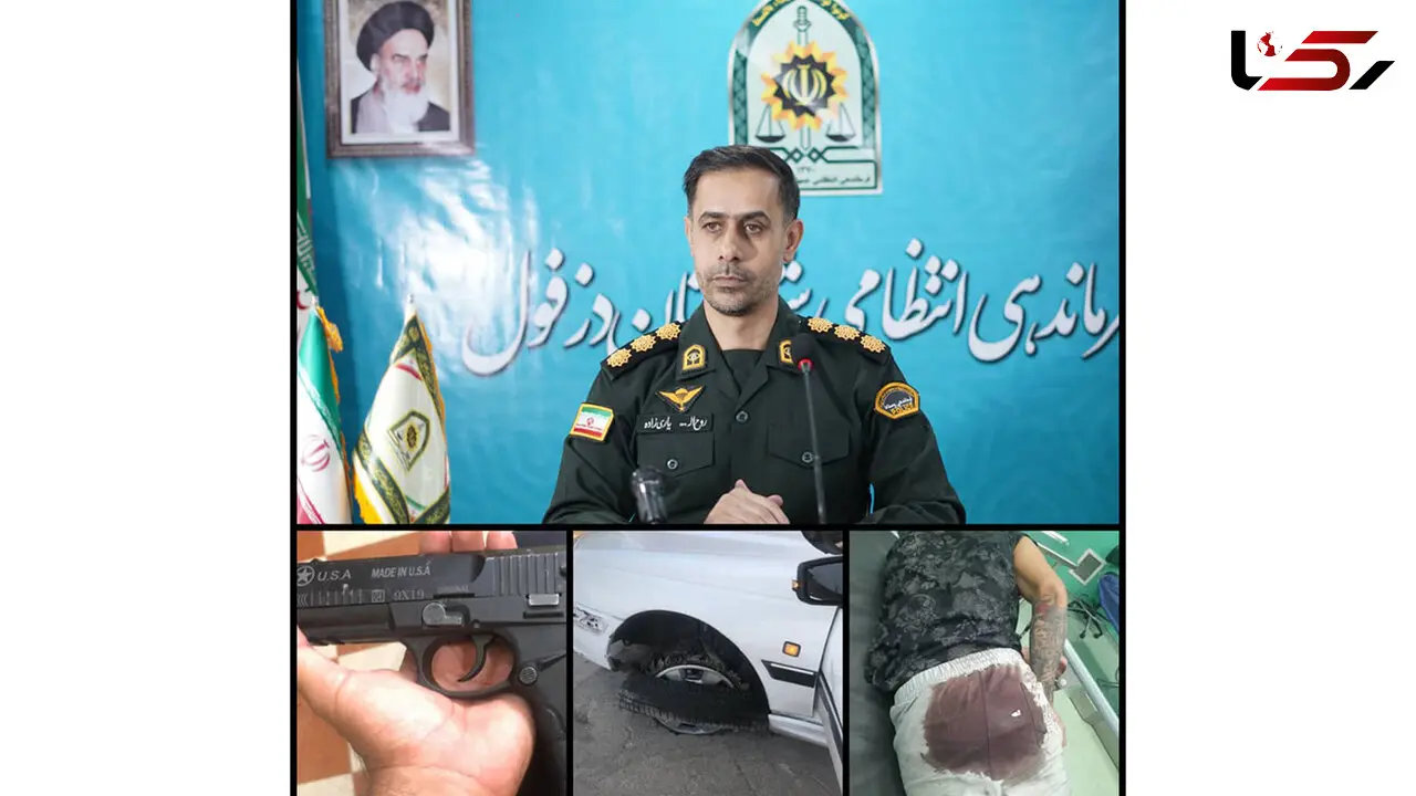 زمین گیر شدن سارقان مسلح احشام توسط پلیس دزفول