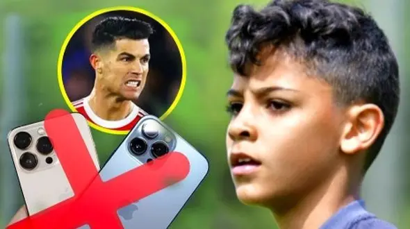 عکس/ ابرستاره فوتبال جهان آرزوی لاکچری پسر بزرگش را برآورده نکرد/ رونالدو: برای پسرم آیفون نمیخرم به او گفته‌ام با گوشی مادرم با من تماس بگیرد!