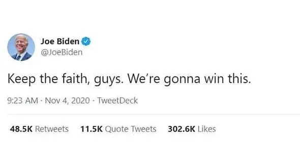 بایدن: ما برنده‌ایم