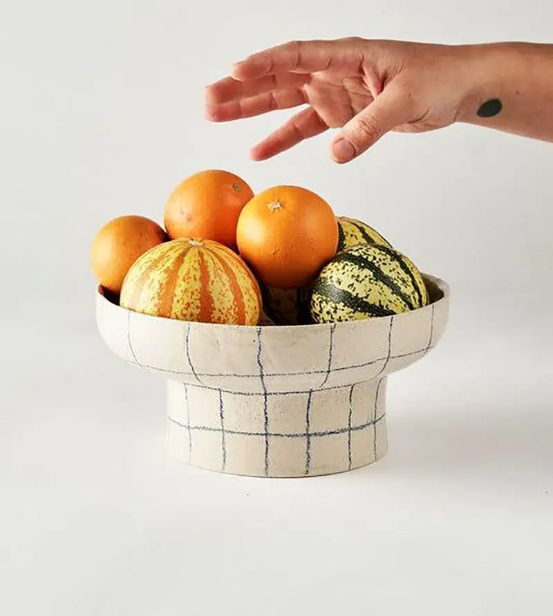 ظرف میوه خوری سرامیکی سفید دیجی 