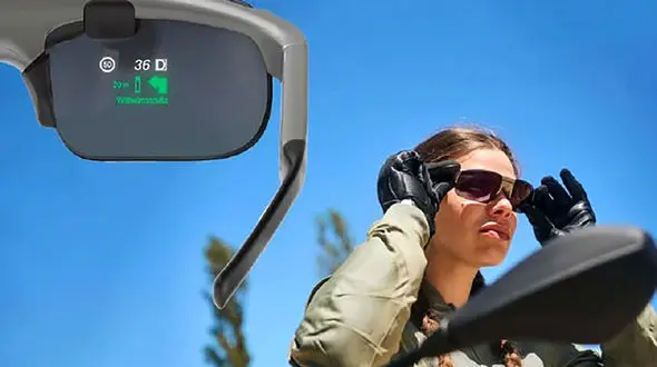 رونمایی بی‌ ام‌ و از عینک هوشمند موتورسیکلت + عکس