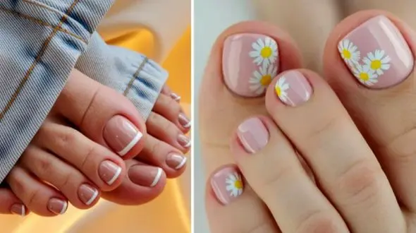 گلچین 34 مدل زیبا از طراحی ناخن پا ویژه تابستان 1404