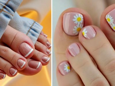 گلچین 34 مدل زیبا از طراحی ناخن پا ویژه تابستان 1404