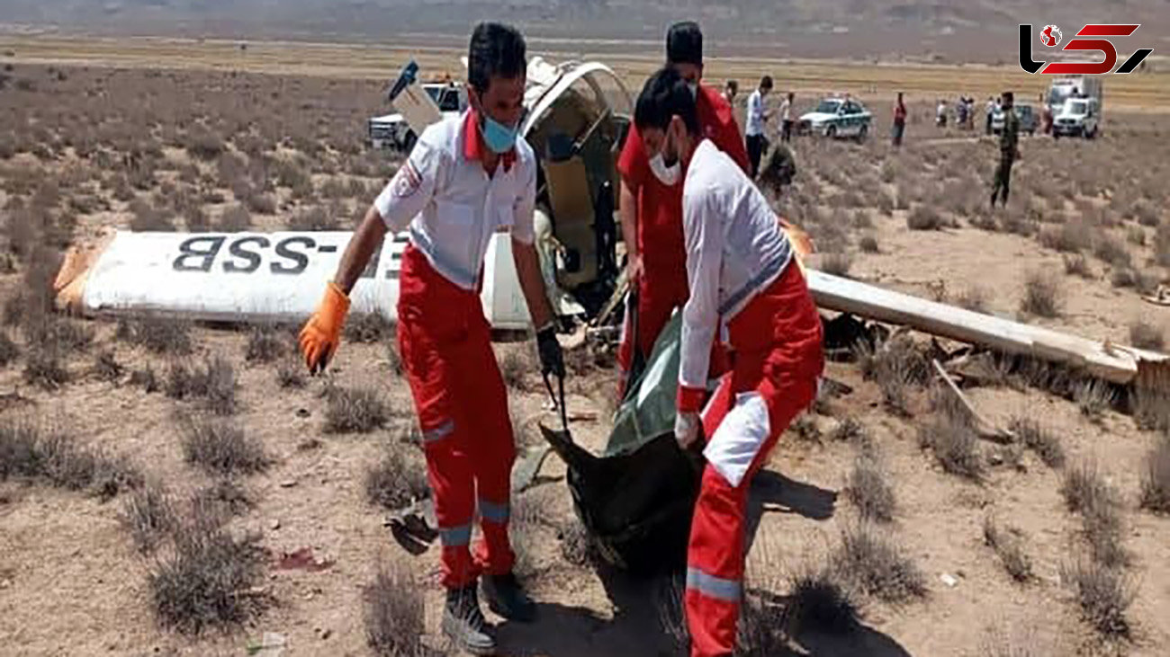 سقوط هواپیما در بجنورد / 2 نفر کشته شدند + عکس ها