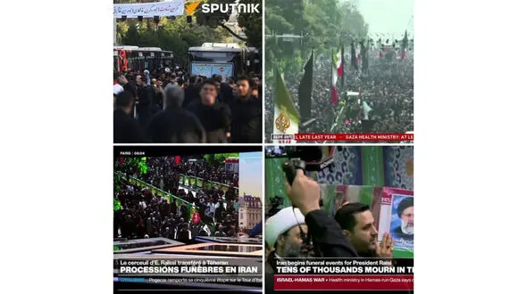 ۲۳۰ خبرنگار خارجی آیین تشییع شهدای خدمت را پوشش جهانی دادند