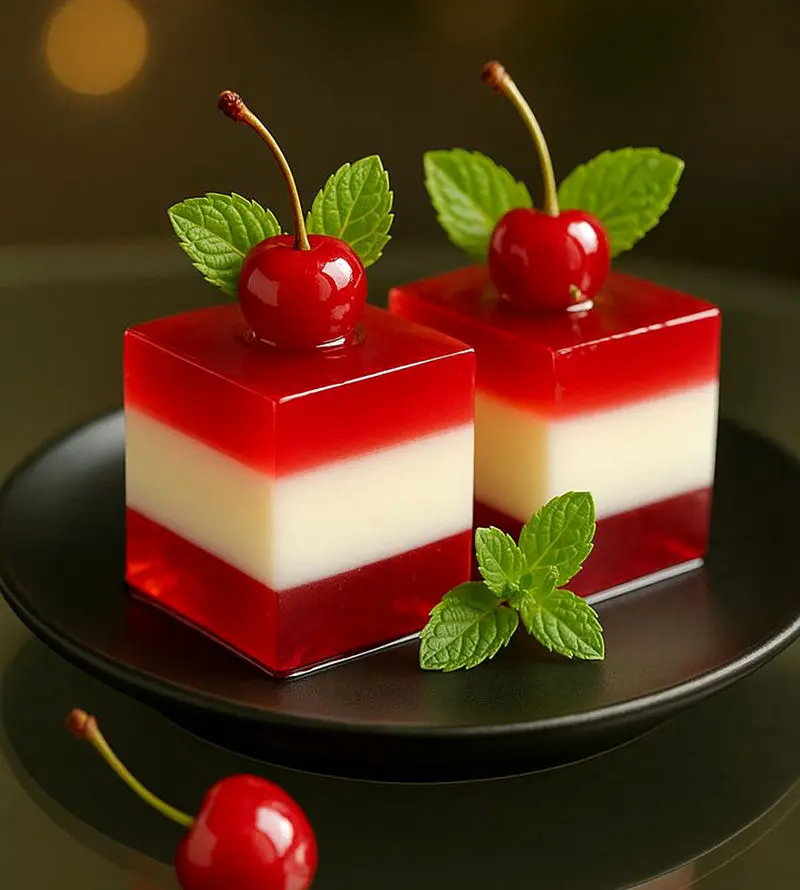 تزیین ژله لیوانی