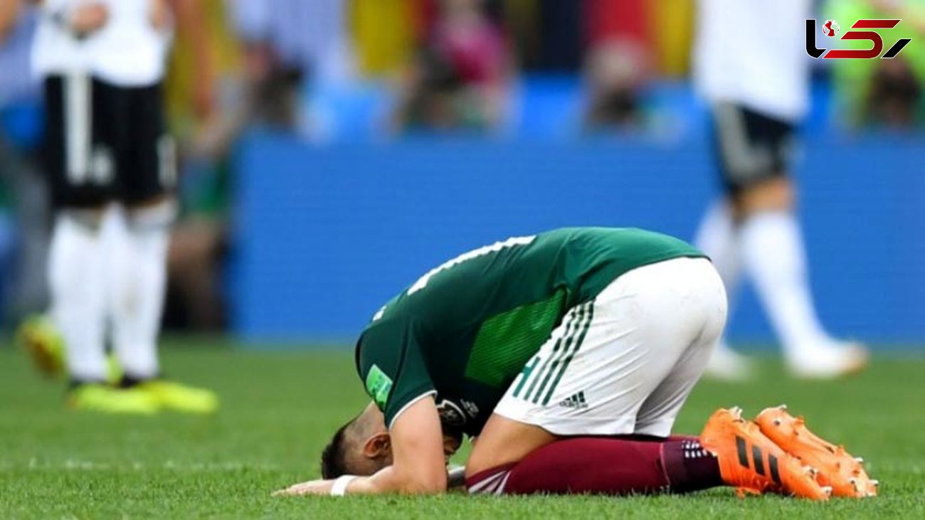 اشک‌های بازیکنان مکزیک پس از برد مقابل آلمان +عکس