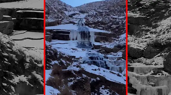 فیلم طبیعت زمستانی کوهستان نمارستاق