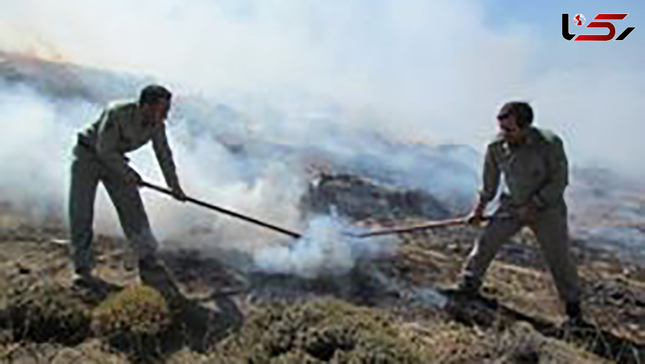 آتش سوزی مراتع روستای گلابر 