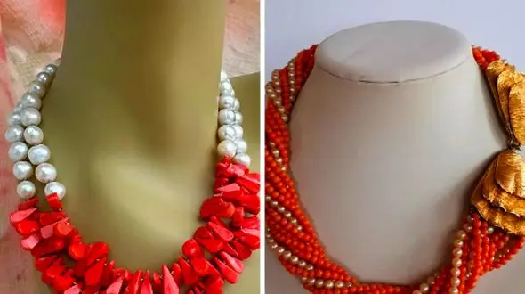 مدل‌ های شیک گردنبند مرجان؛ 15 پیشنهاد جذاب برای تیپ روزانه
