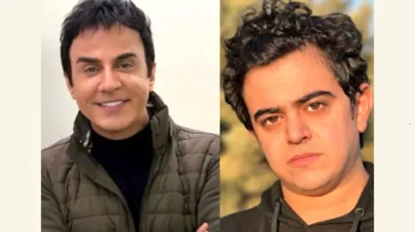 تصویر زیرخاکی و قدیمی از عمو پورنگ و امیر محمد