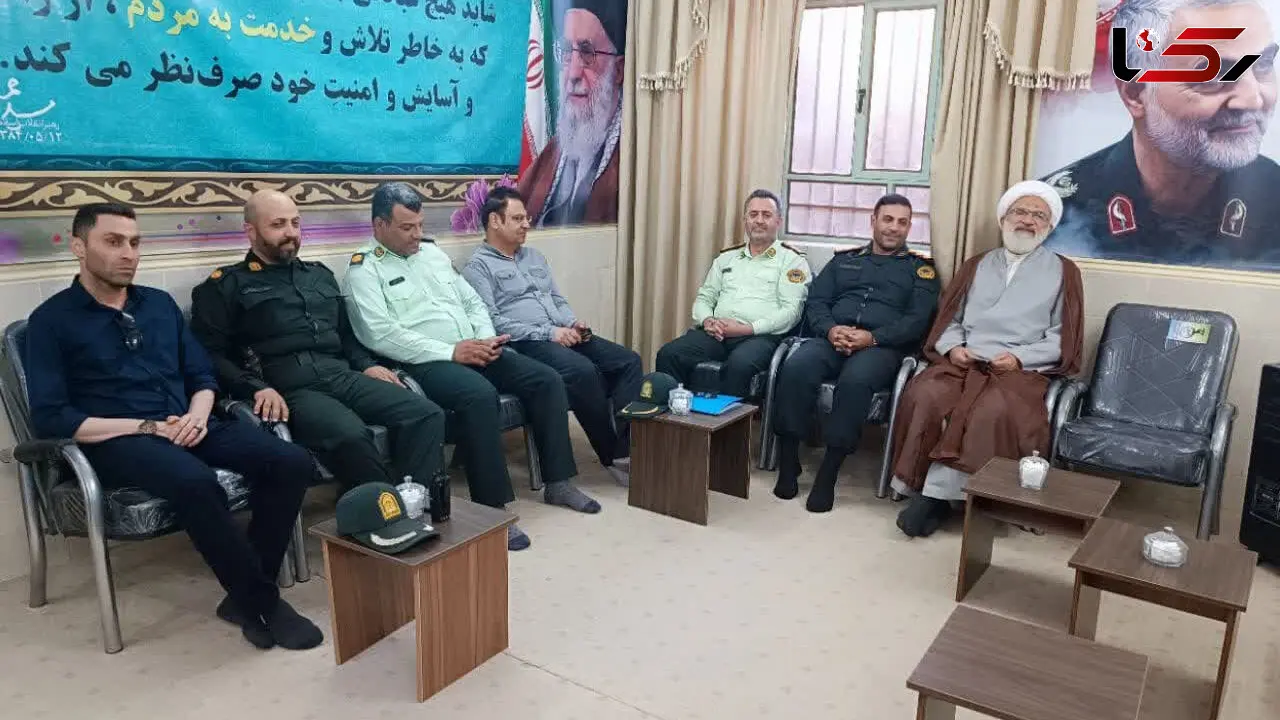 دیدار رئیس پلیس وجمعی از پرسنل نیروی انتظامی آبادان با امام جمعه این شهرستان