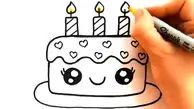 فیلم آموزش نقاشی کیک تولد