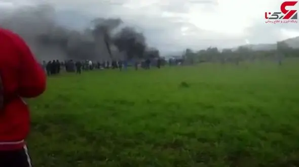 فوری /  سقوط هواپیما با 200 مسافر خارجی+ فیلم  حادثه