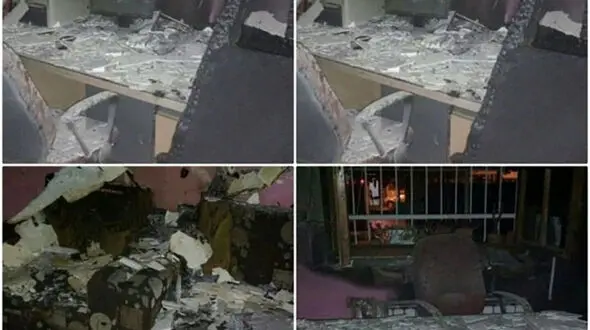 آتش سوزی مشکوک یک دبستان پسرانه در محمودآباد+عکس

