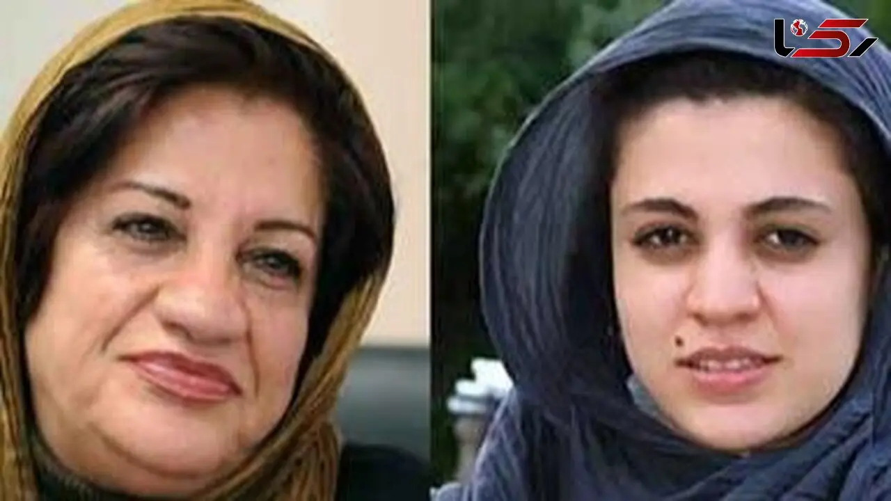 «ناهید مسلمی» در جوانی و به همراه دخترش «شیدا خلیق»؛ دهه 70