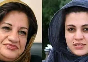 «ناهید مسلمی» در جوانی و به همراه دخترش «شیدا خلیق»؛ دهه 70