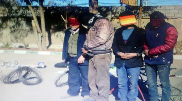 انهدام باند سارقان کابل های برق نیشابور + عکس