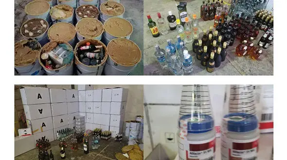 کشف  مشروبات الکلی در بشکه‌های گریس در گمرک «نخل تقی»