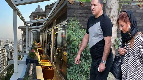  عکس‌های لو رفته از رستوران لاکچری علی دایی + حضور کریم باقری در این رستوران !