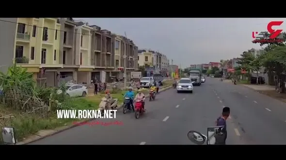 وحشت راننده کامیون از یک پسر بچه+فیلم 