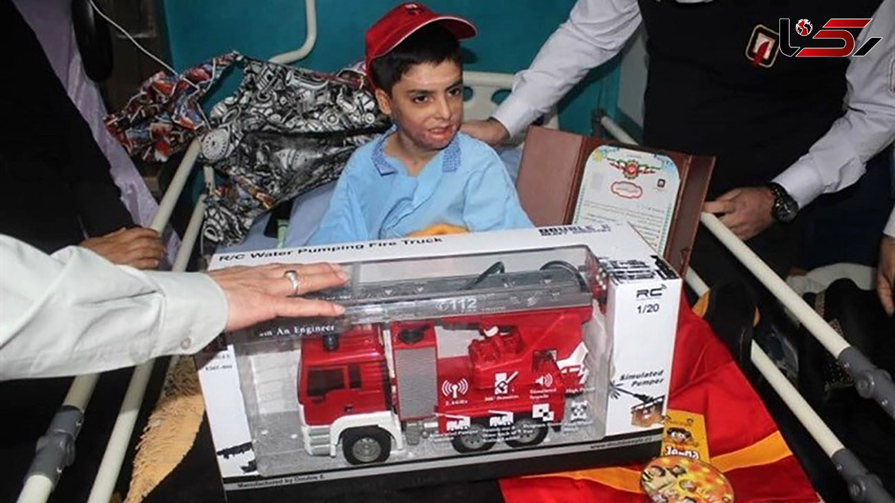 سوختگی شدید پسر بچه 9 ساله در شیراز / محمد مهدی به آرزوی خود رسید + فیلم و عکس 