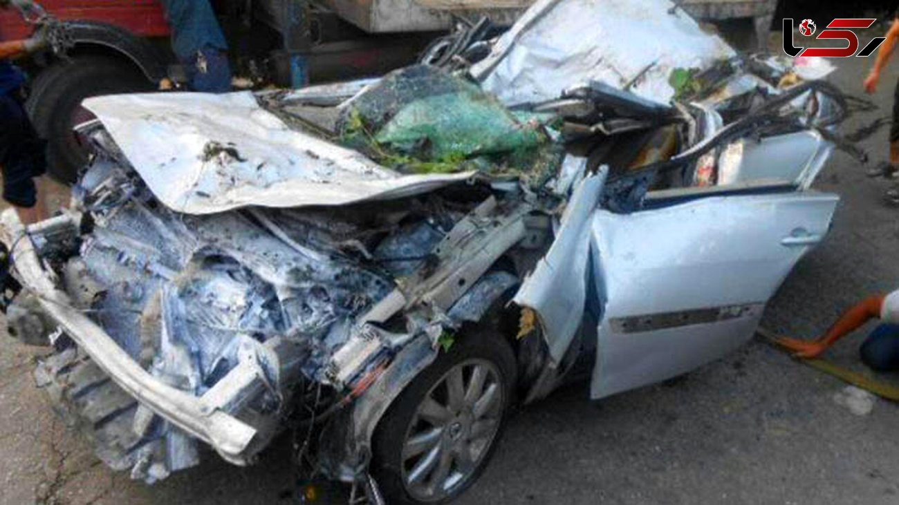 واژگونی مرگبار خودروی مگان در رودسر + عکس