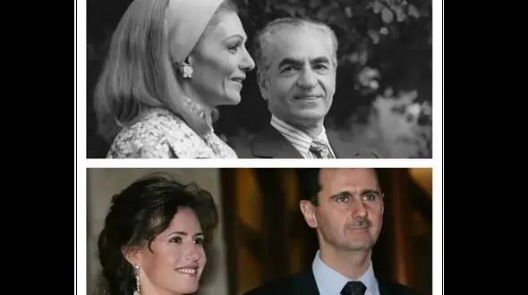 مقایسه زن بشار اسد با فرح پهلوی بحث برانگیز شد ! / سرنوشت 2 زن در 2 سقوط !