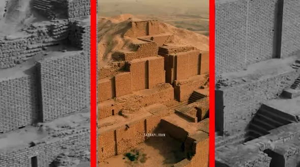 فیلم هوایی زیگورات چغازنبیل در شوش خوزستان