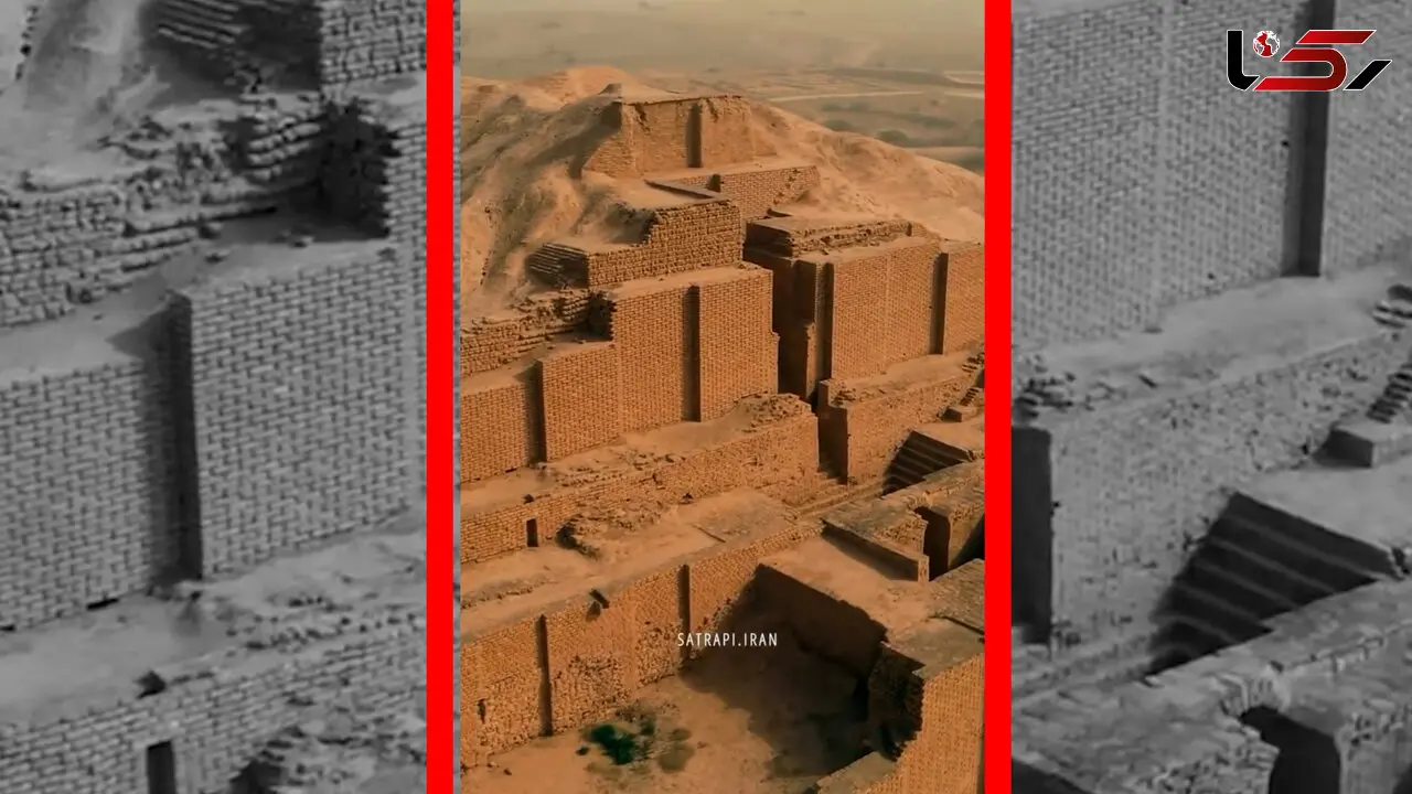 فیلم هوایی زیگورات چغازنبیل در شوش خوزستان