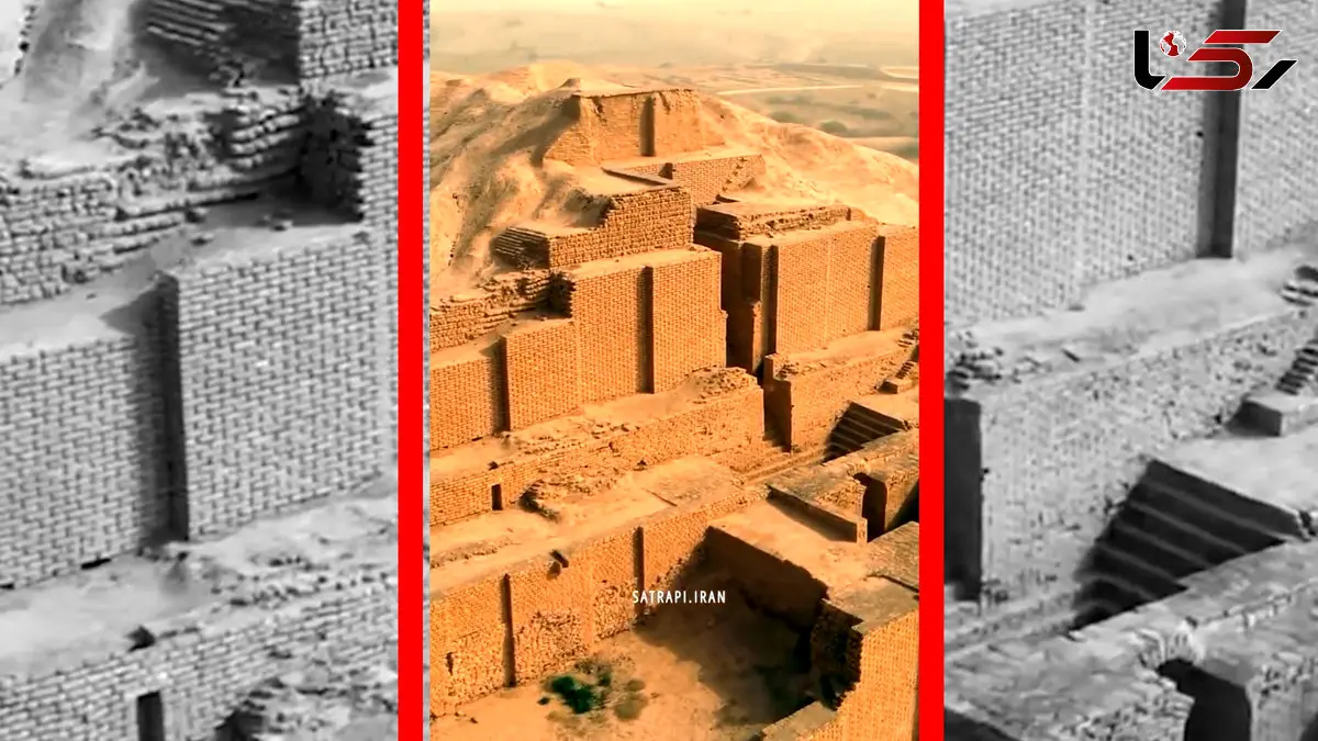 فیلم هوایی زیگورات چغازنبیل در شوش خوزستان