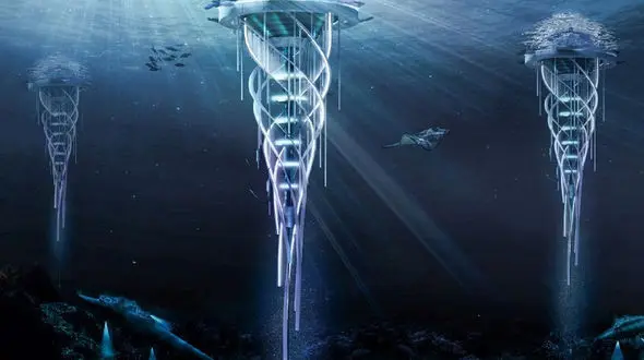 تولید انرژی از آسمان خراش های معکوس در اعماق اقیانوس ها + عکس