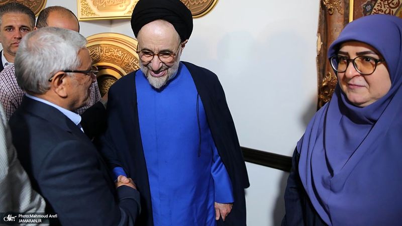مراسم دید و بازدید نوروزی سید محمد خاتمی، فاطمه مهاجرانی سخنگوی دولت نیز حضور داشت.