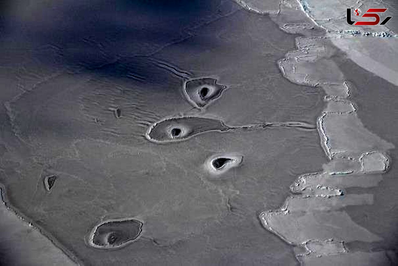 ناسا عکسی از حفره های یخی را ثبت کرد