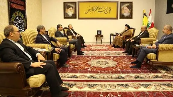 دیدار وزیرخارجه با سید حسن نصرالله