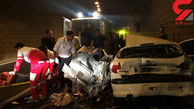مچاله شدن عجیب 2 خودرو مقابل بیمارستانی در اردبیل ! + عکس